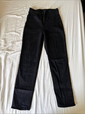 Old Navy Extra High-Rise Straight Black Jeans